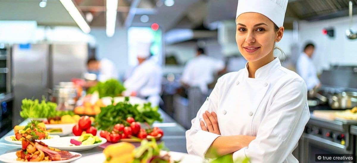 a trained chef overseeing the kitchen