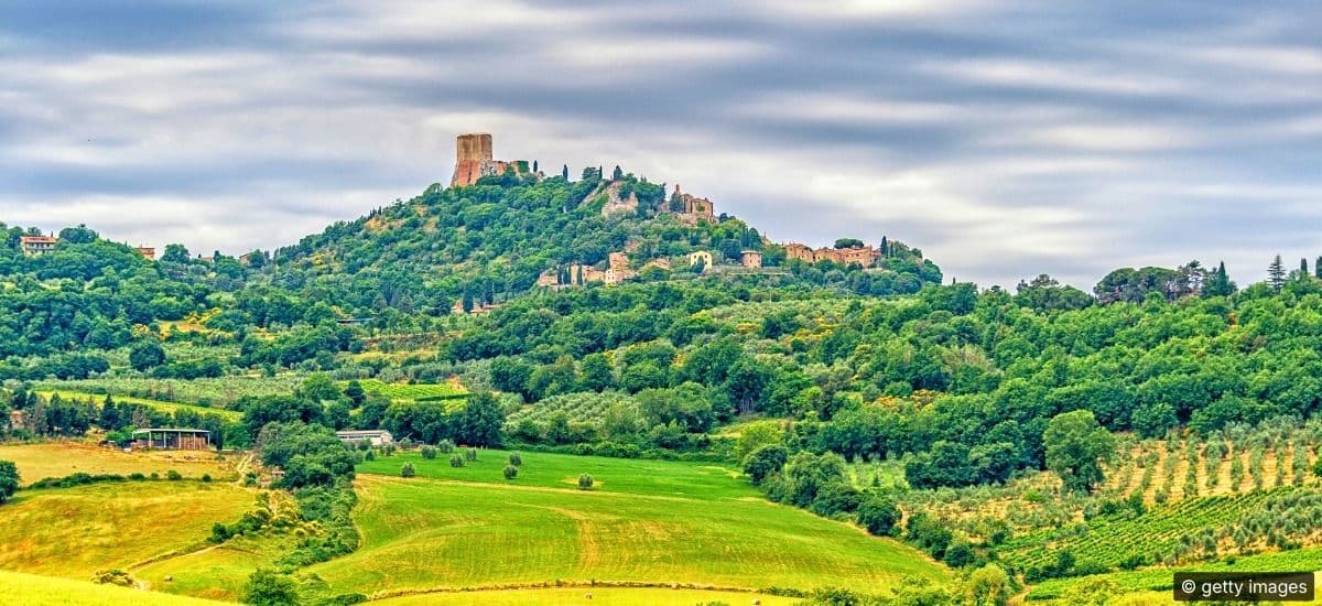 the commune of montalcino in tuscany italy