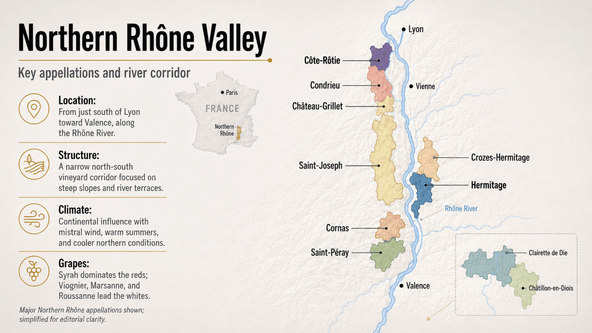northern rhone valley of france by somm.site