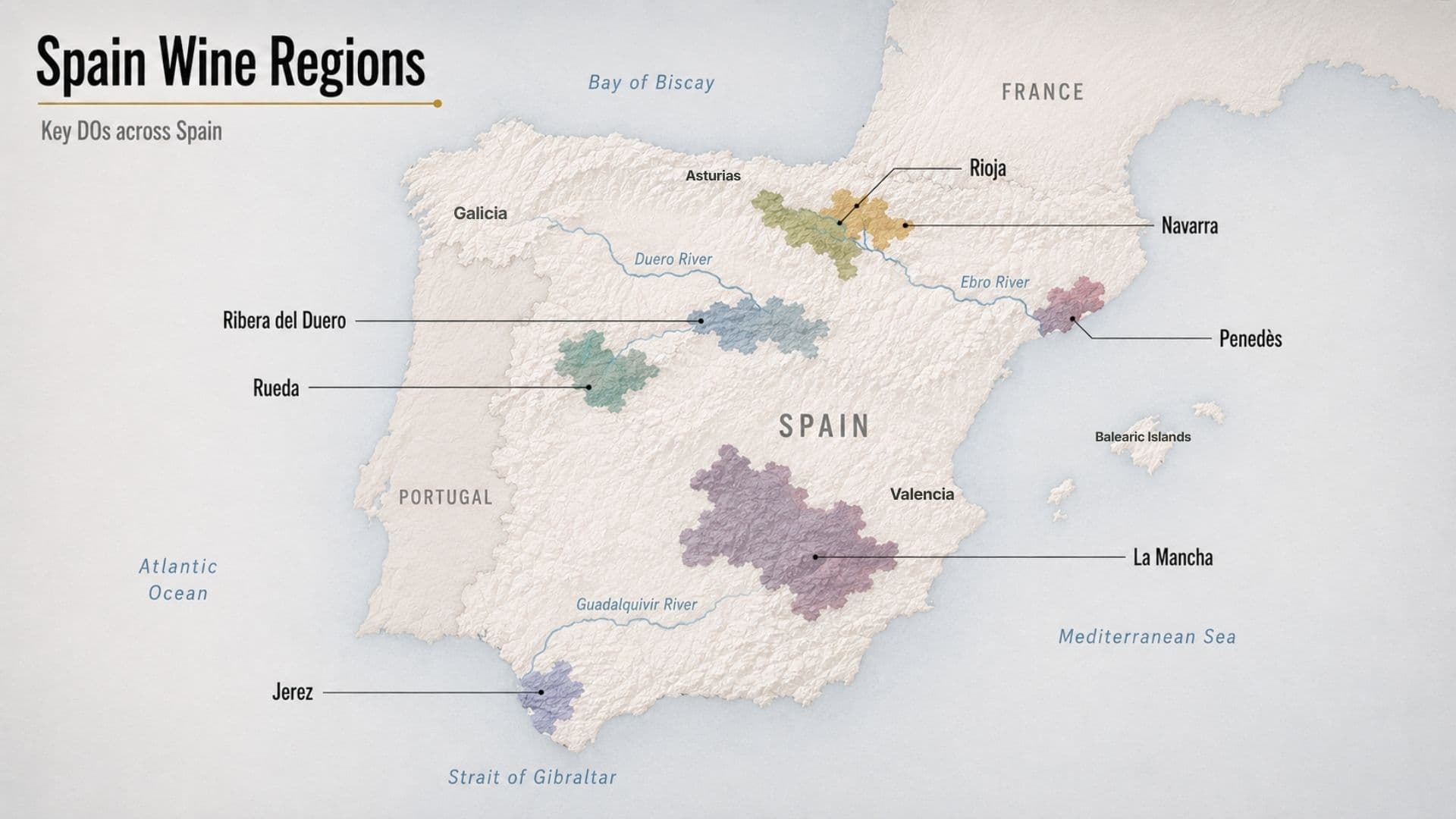 spanish wine map
