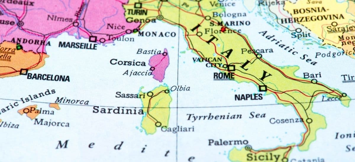 a map of the mediterranean